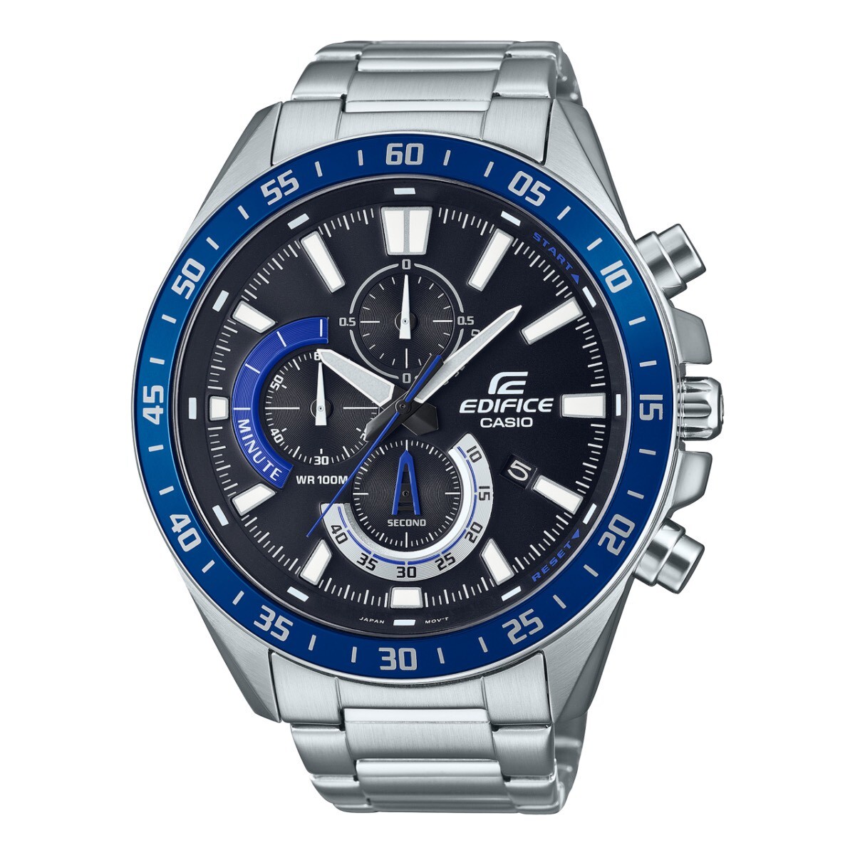 【 EDIFICE】經典時尚賽車三眼計時男錶 EFV-620D-1A2 50.5mm 現代鐘錶
