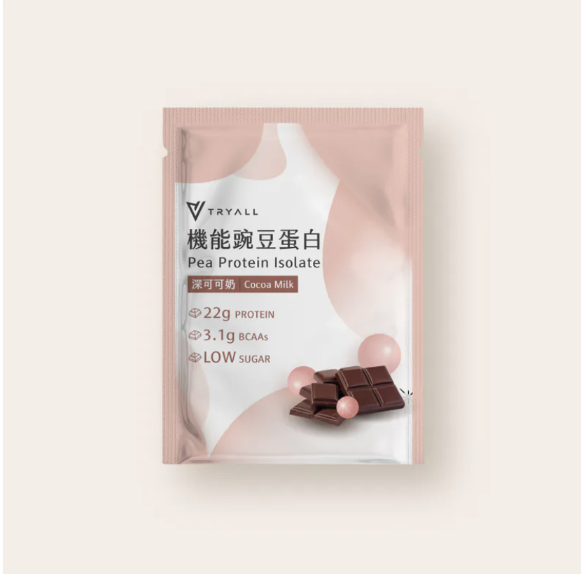 TRYALL - 純素高蛋白機能豌豆蛋白-深可可奶 30g