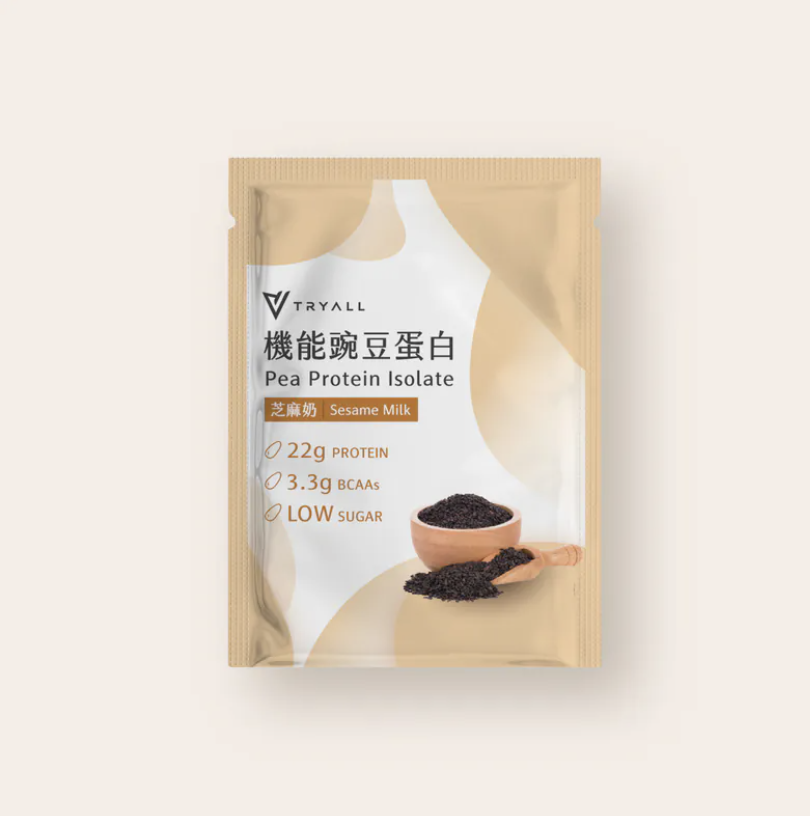 TRYALL - 純素高蛋白機能豌豆蛋白-芝麻奶風味 30g