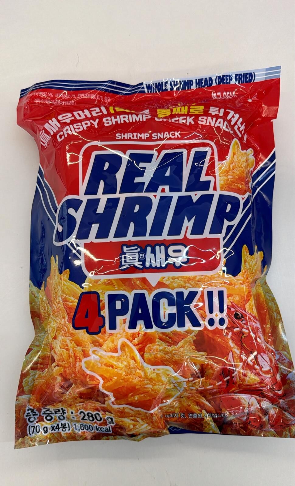 TC06 Real Shrimp脆蝦頭280g (70g X4) **到期日約:2027年1月