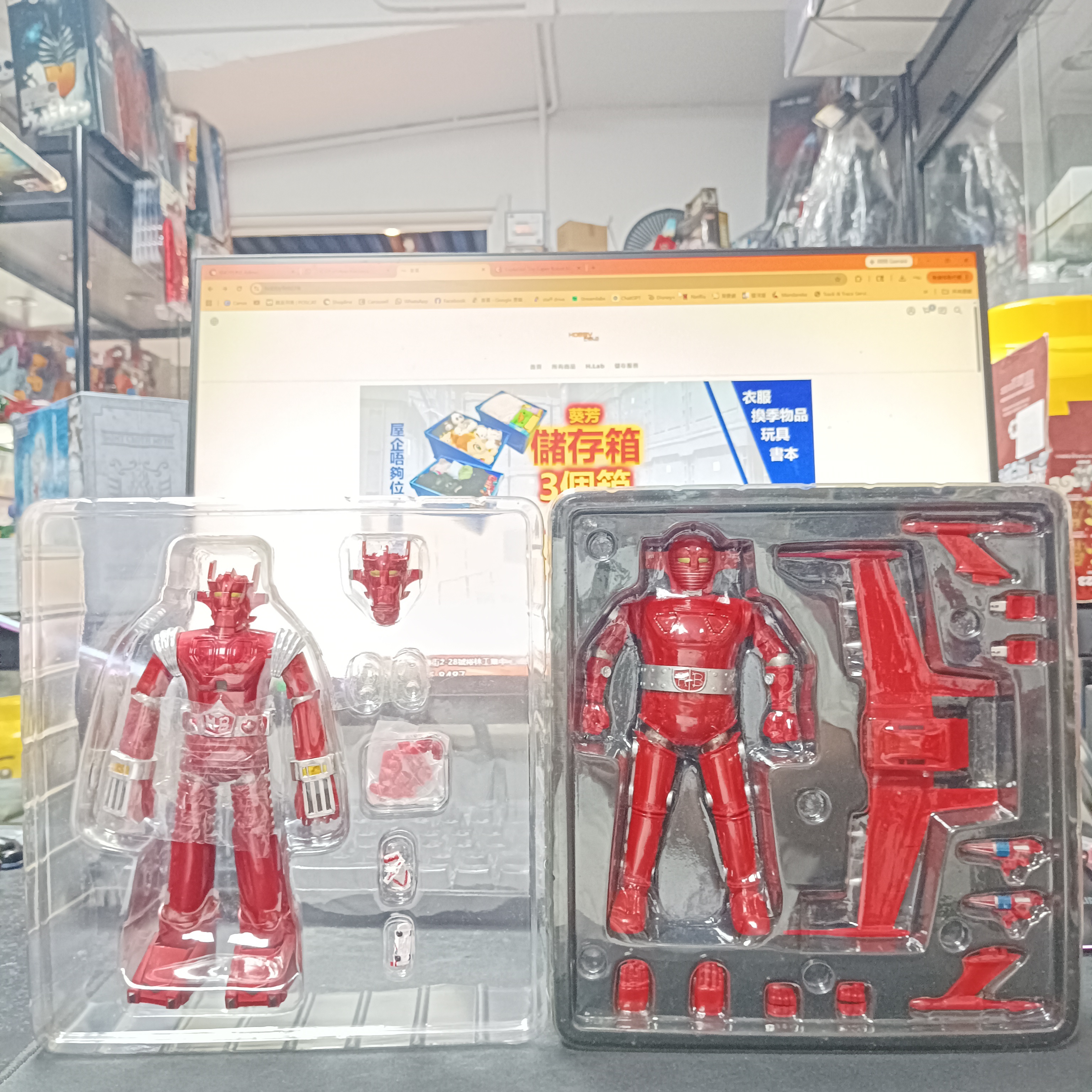 寄賣-其它-EVOLUTION TOY REDBARON + MACHBARON 鐵金剛超合金