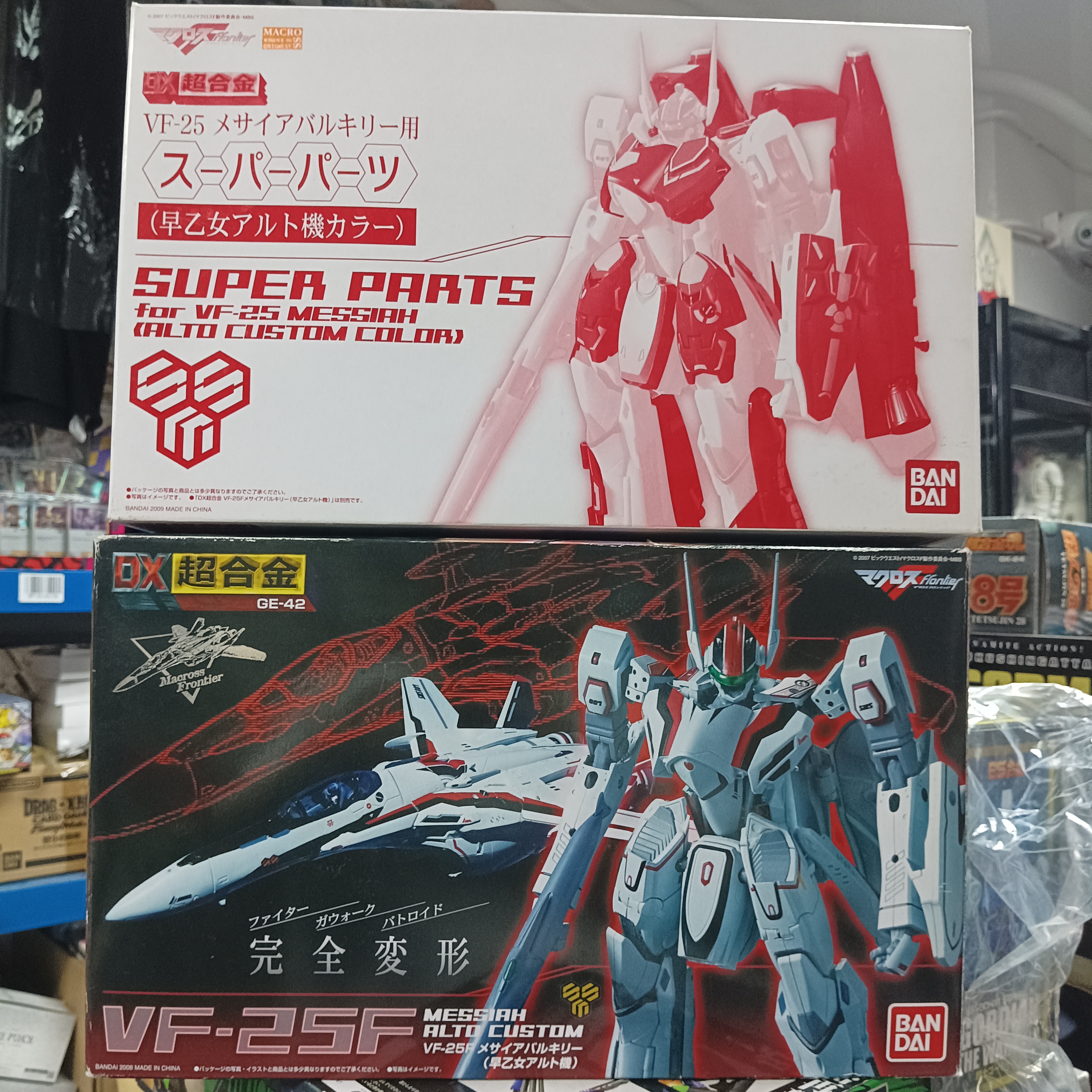 寄賣-超時空要塞-DX超合金 VF-25F + VF25 messiah super parts