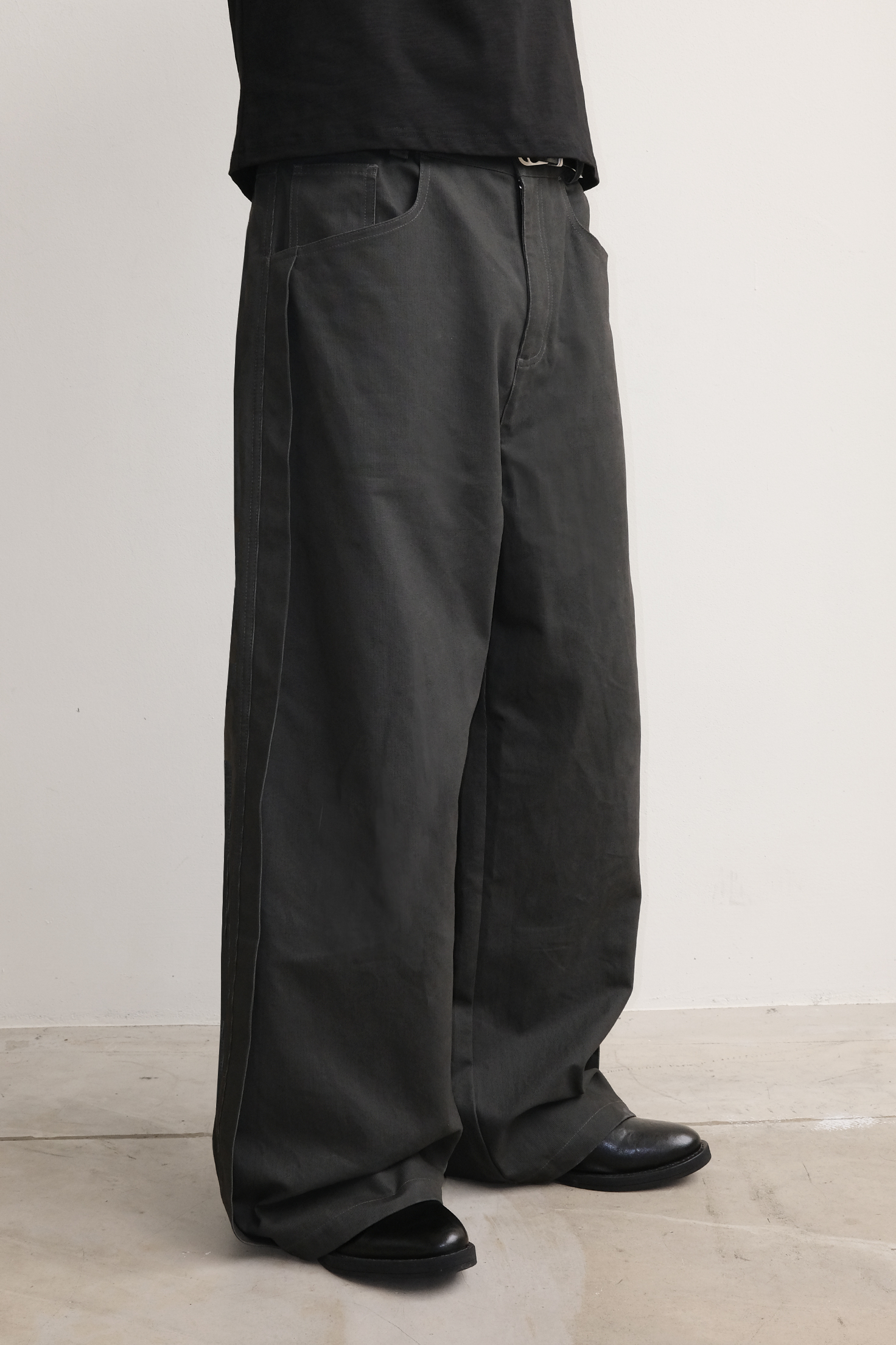 Anonymous Talking｜S26-P11 – Baggy Work Pants (Gray)
