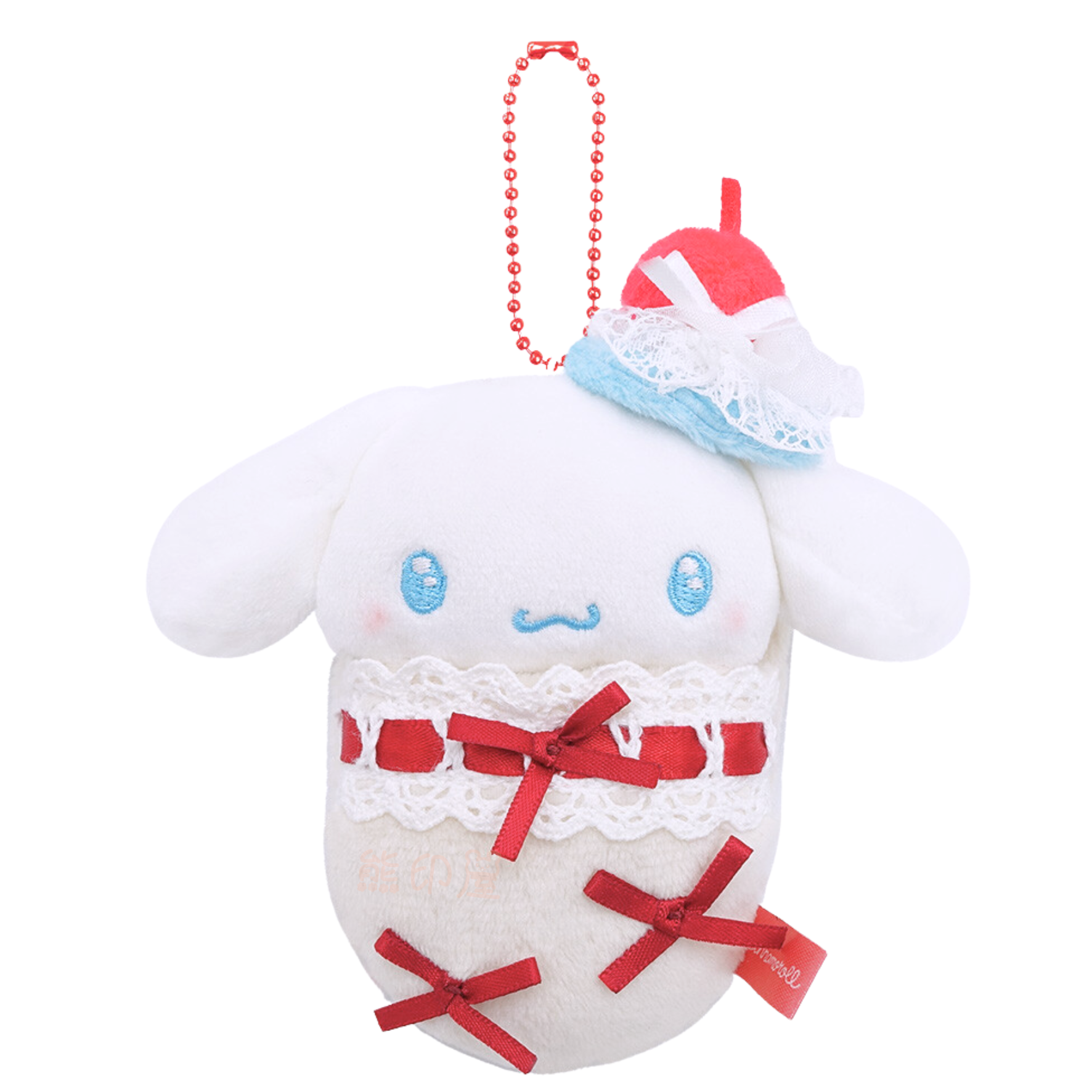 Sanrio - 玉桂狗車厘子款 蛋糕睡寶寶系列 毛公仔掛飾吊飾 (平行進口)
