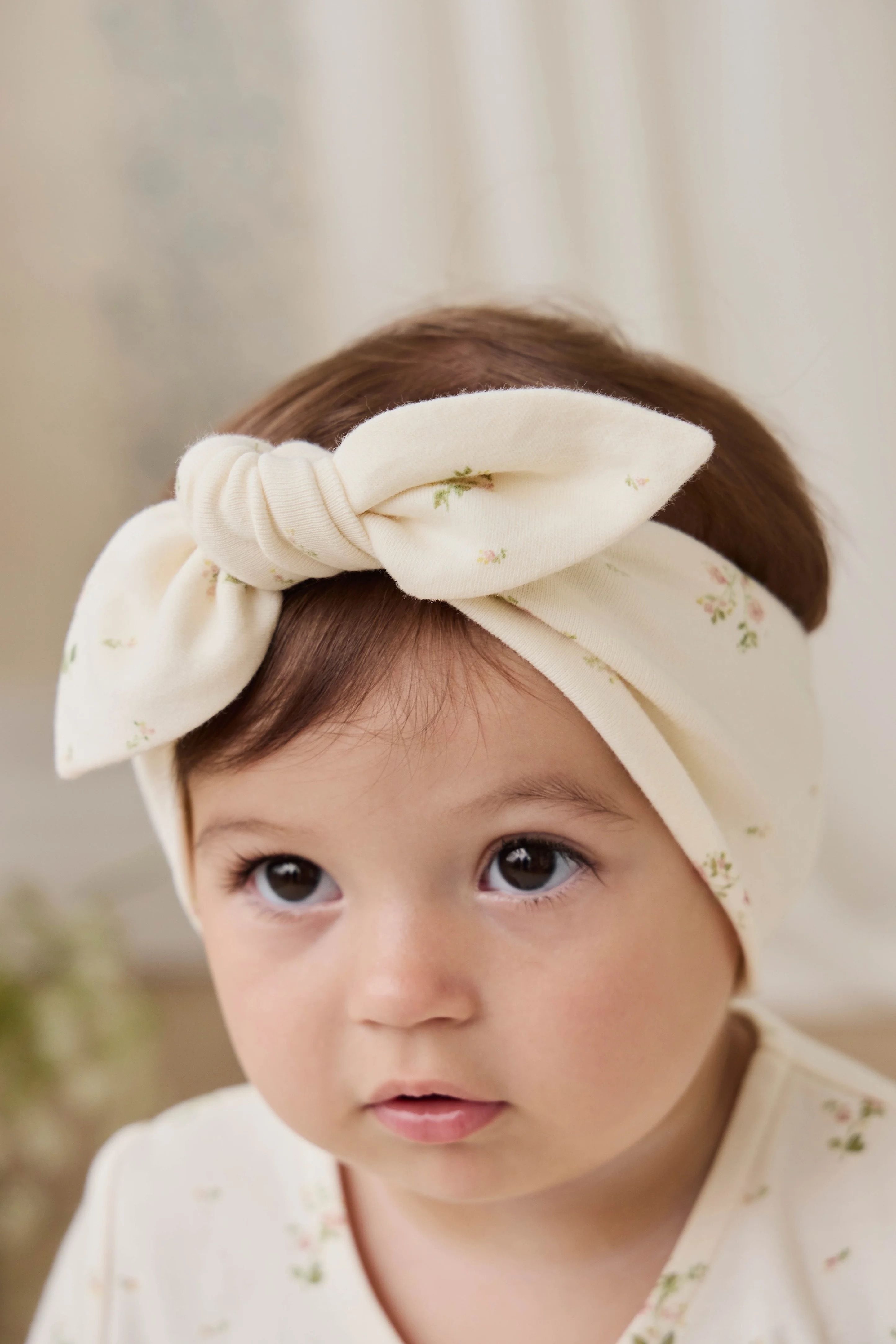 【預購】JAMIE KAY -Organic Cotton Headband  (Josepha Egret Small)