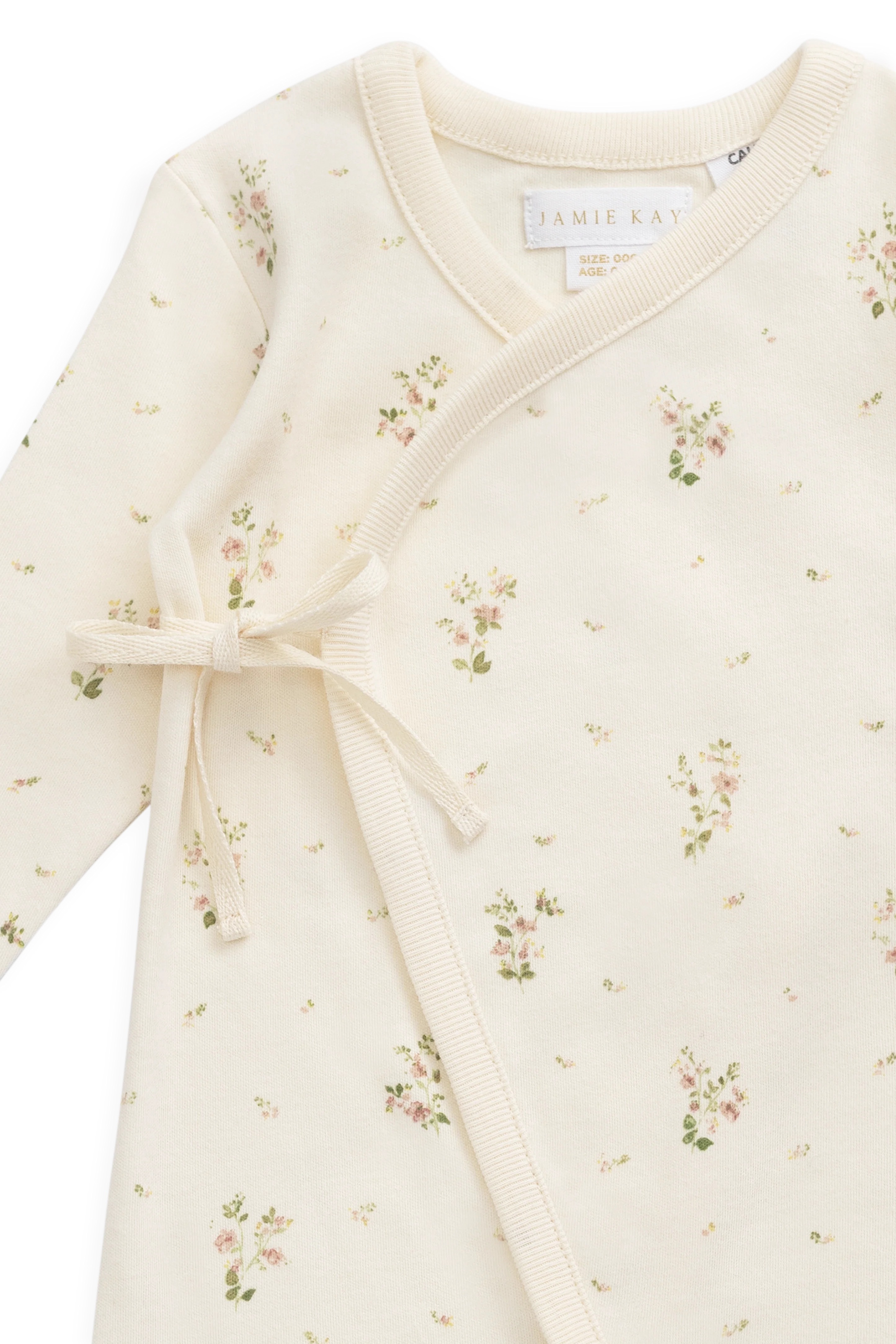 【預購】JAMIE KAY -Organic Cotton Estelle Onepiece ( Josepha Egret Small)