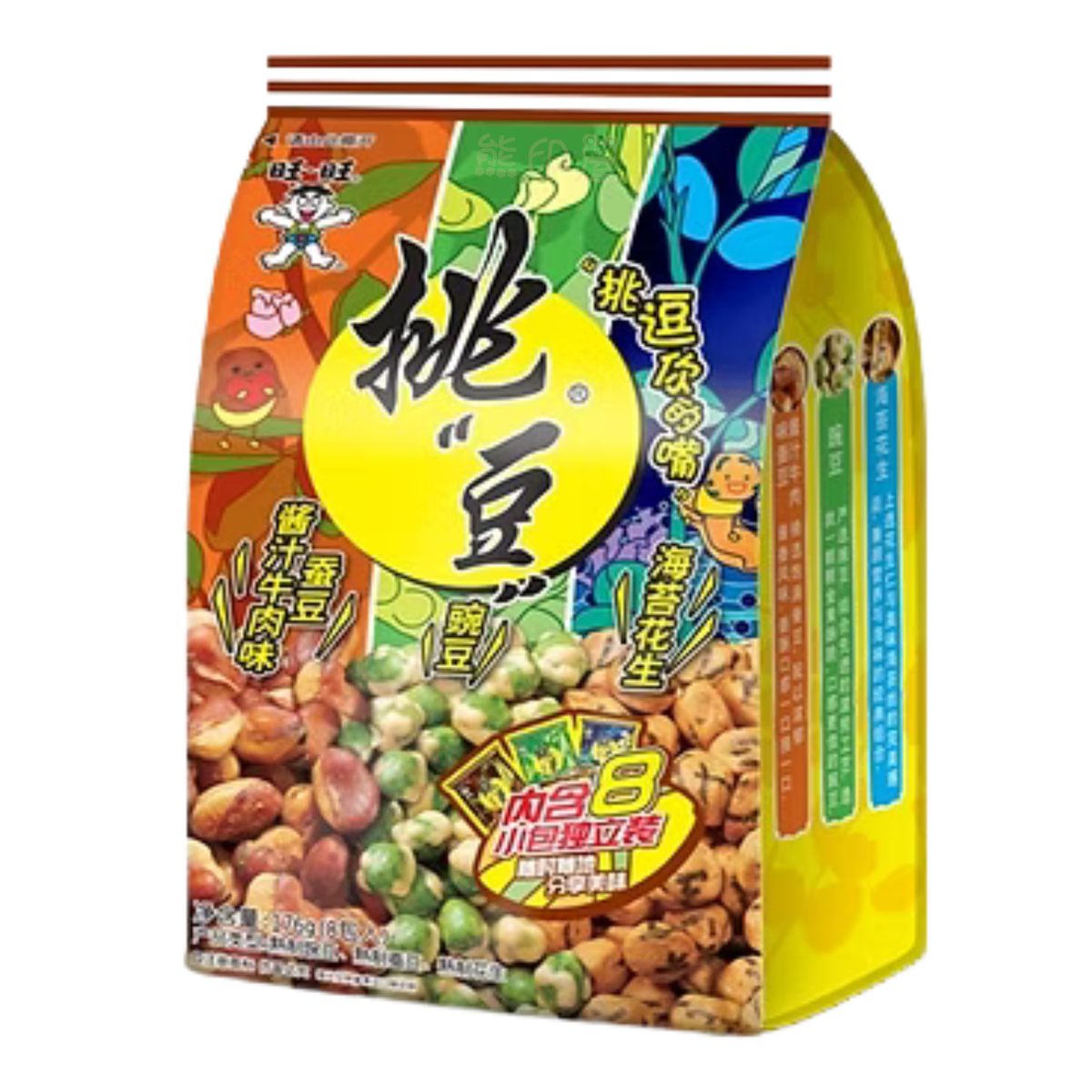 旺旺挑豆分享包(內含8小包獨立裝)