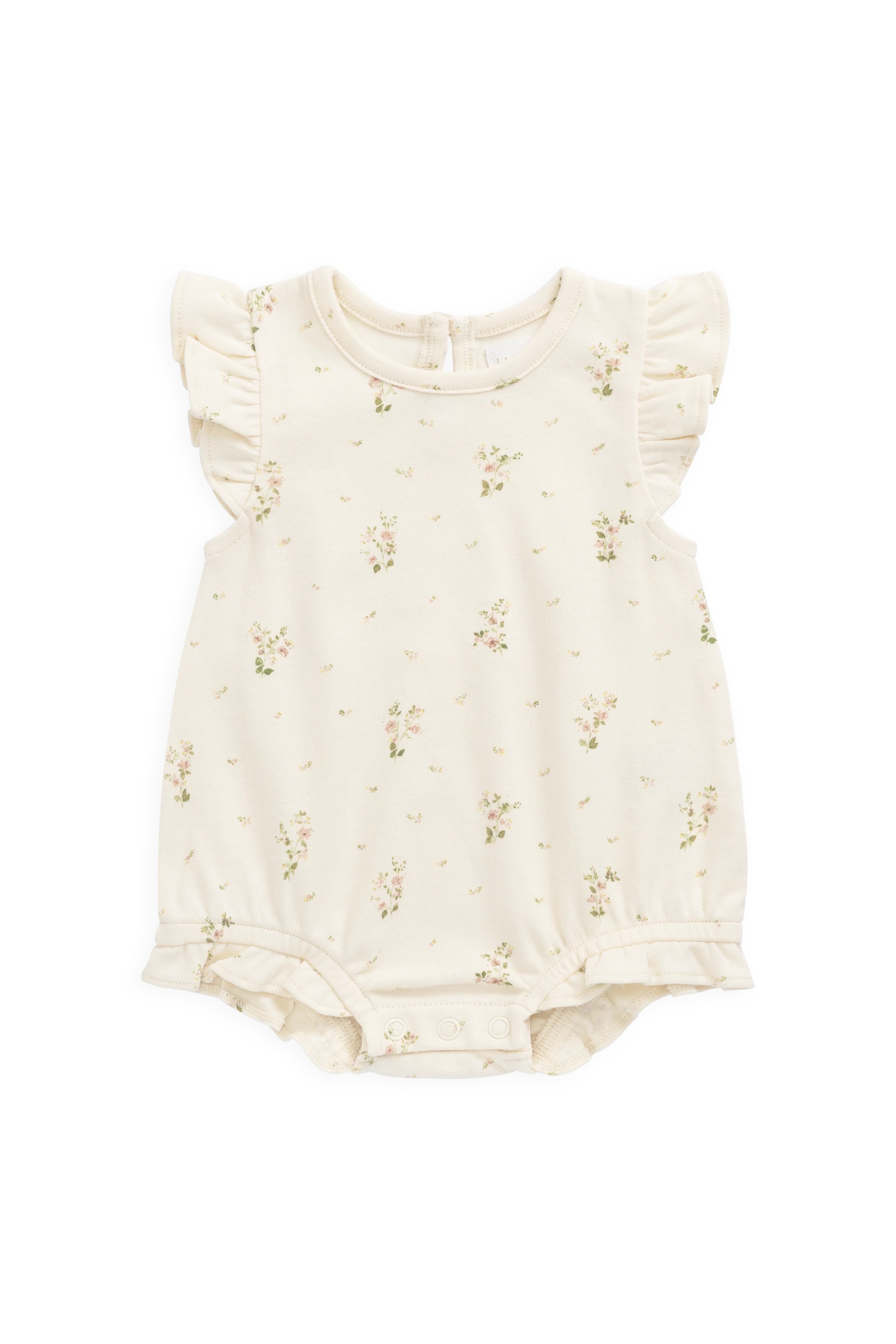 【預購】JAMIE KAY -Organic Cotton Adrienne Playsuit (Josepha Egret Small)