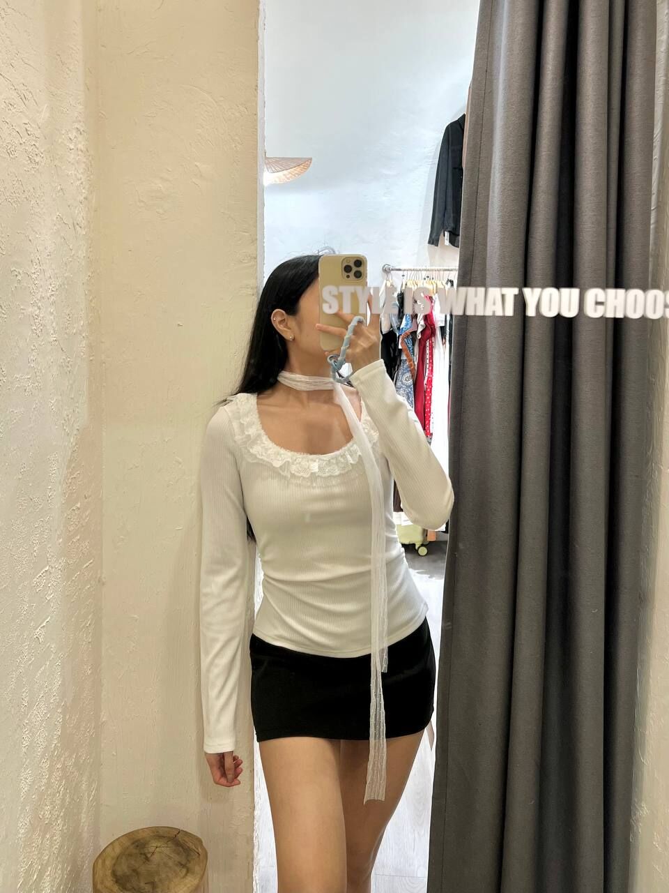 White Olivia Long Sleeve
