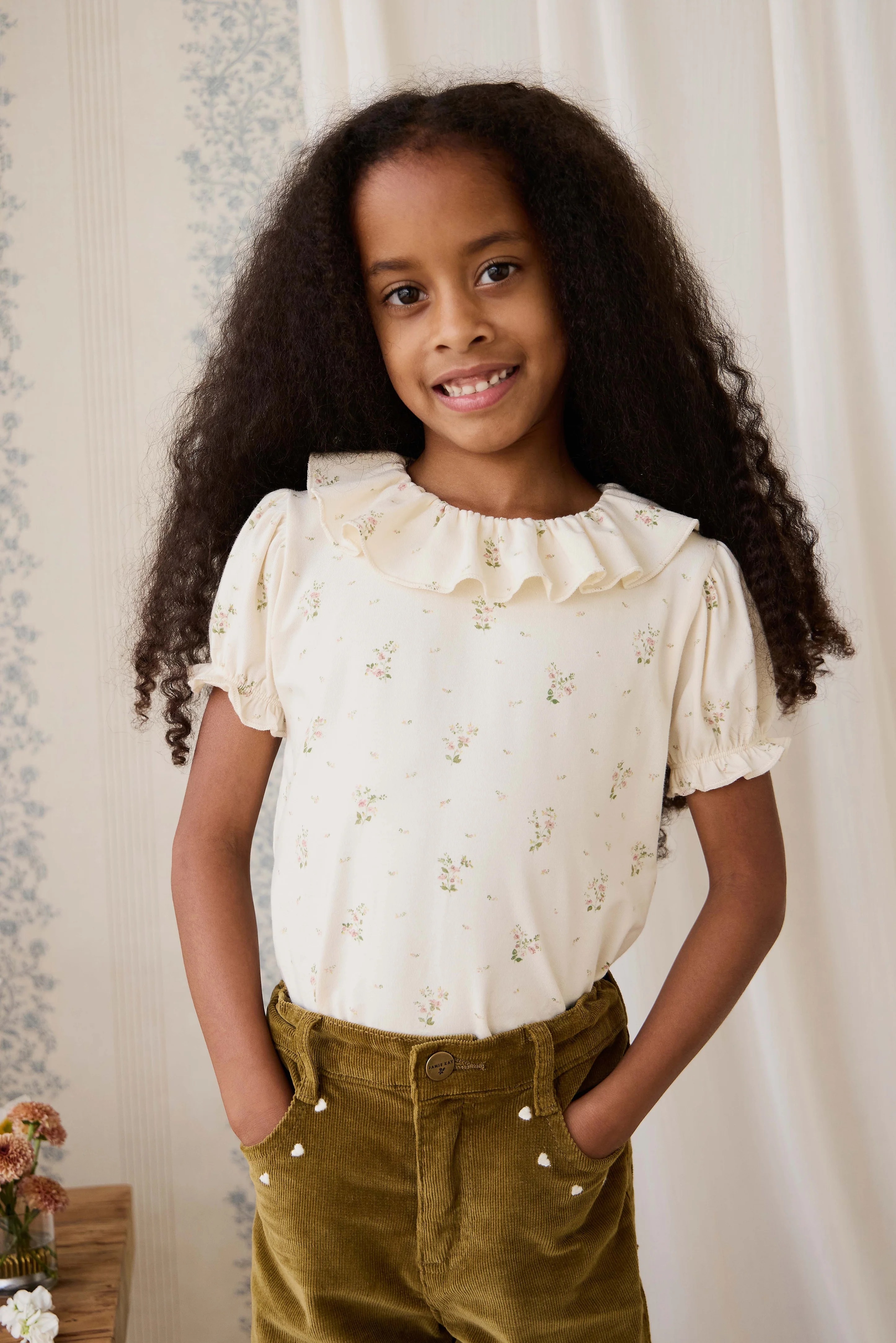 【預購】JAMIE KAY -Organic Cotton Marlene Top (Josepha Egret Small)