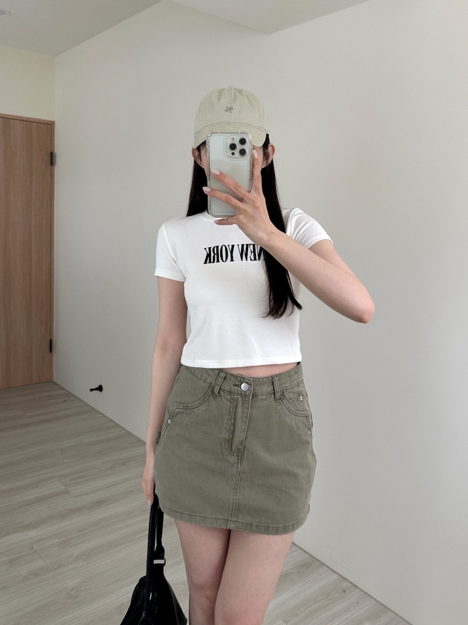 軟料包臀牛仔短裙