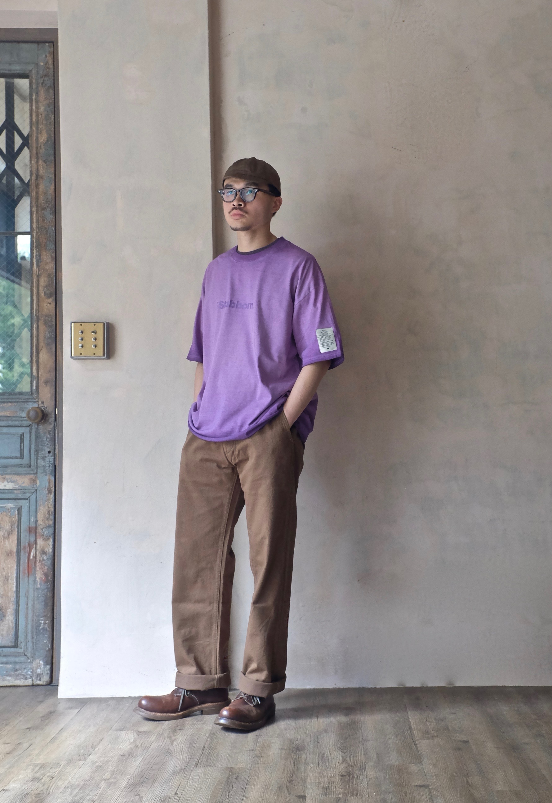 Club Stubborn  The Brand Name Tee / Purple
