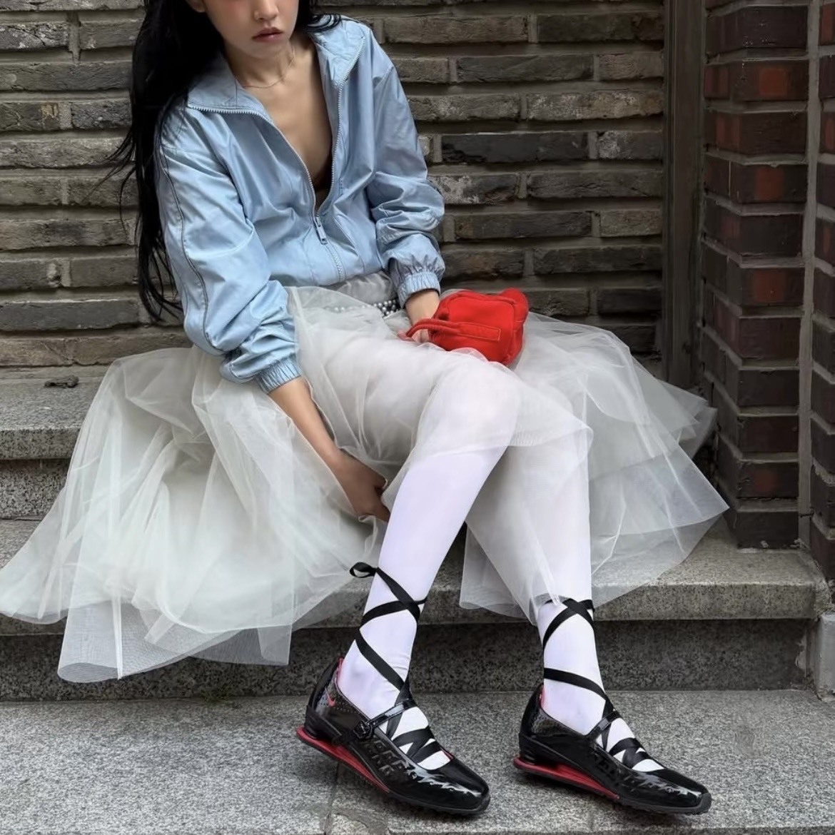 【代購】Nike SHOX Z Calistra LABELHOOD  瑪麗珍機能鞋｜黑紅配色｜女款