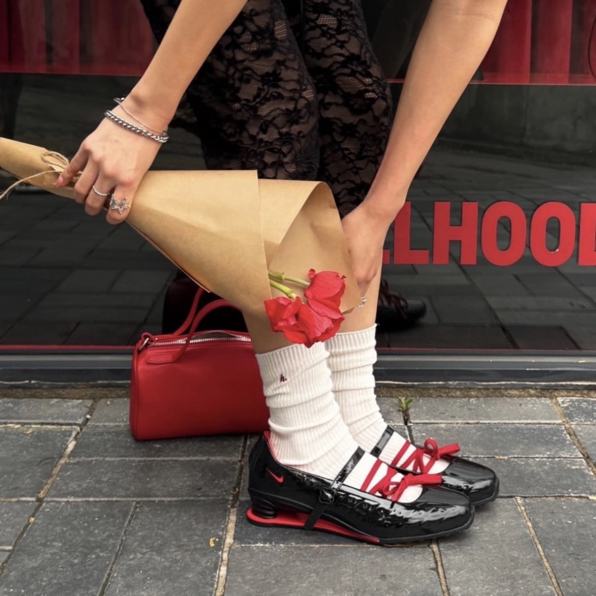 【代購】Nike SHOX Z Calistra LABELHOOD  瑪麗珍機能鞋｜黑紅配色｜女款