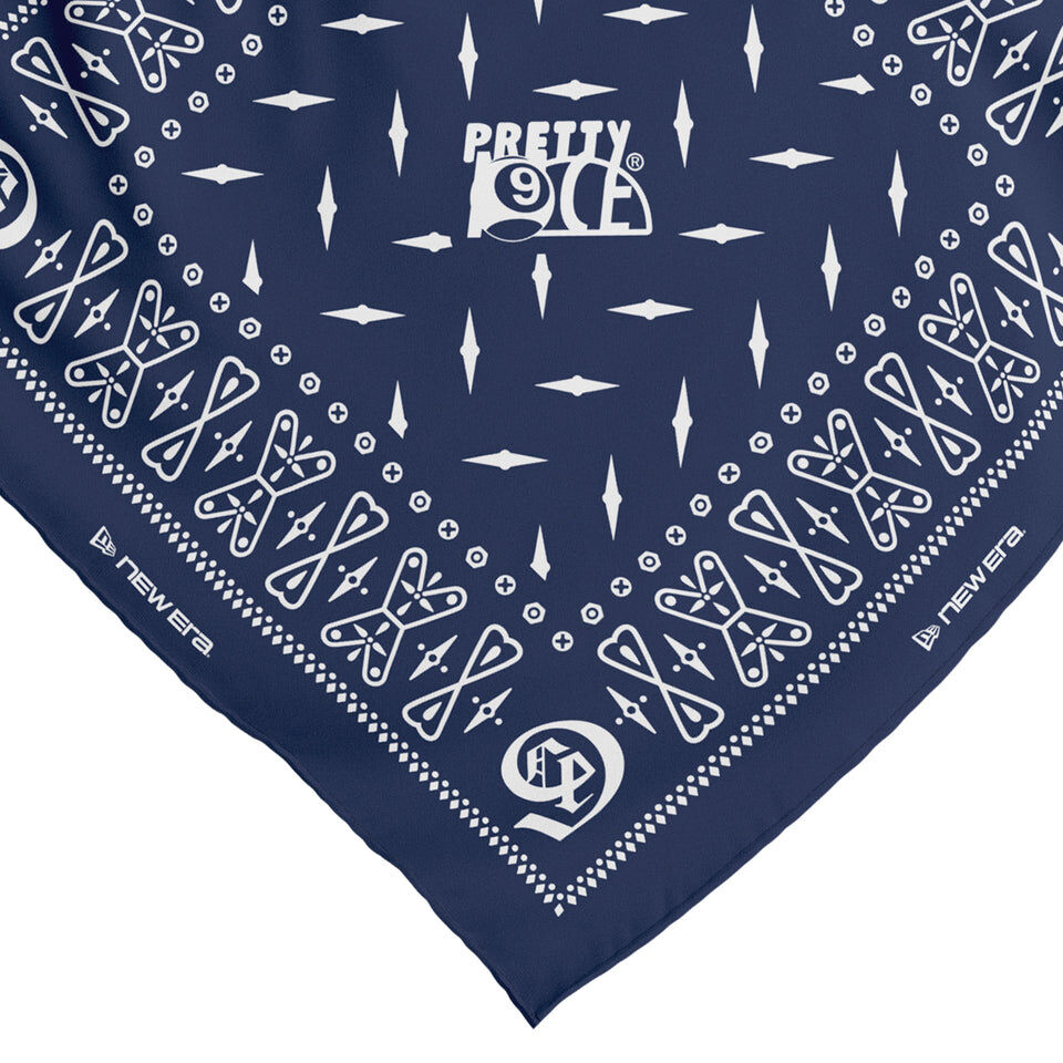 PRETTYNICE x 9CE x New Era｜PRETTY 9CE Bandana (Light Navy)