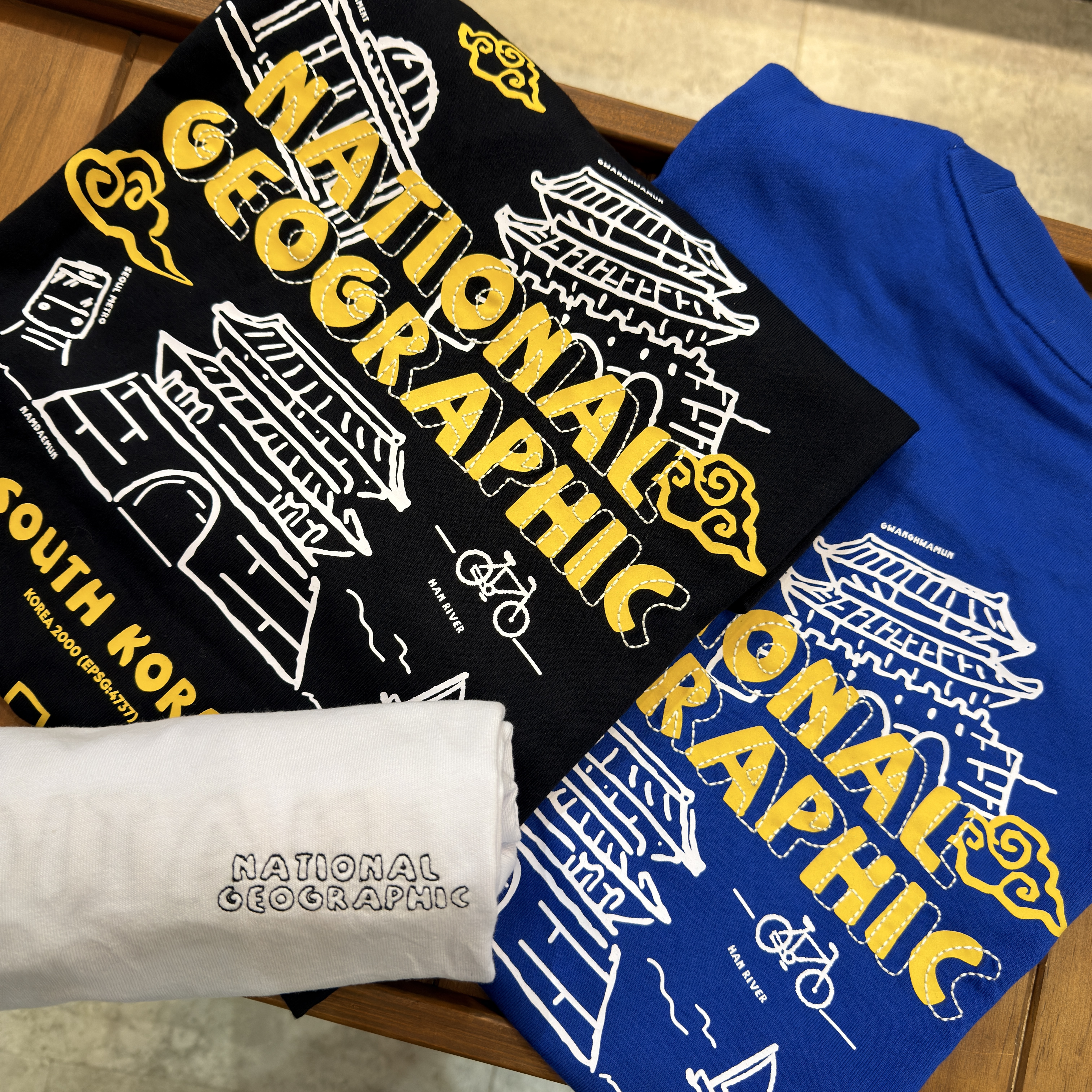 【現貨】NATIONAL GEOGRAPHIC 國家地理 胸前縫線logo 世界巡迴圖像 短tee N262UTS624