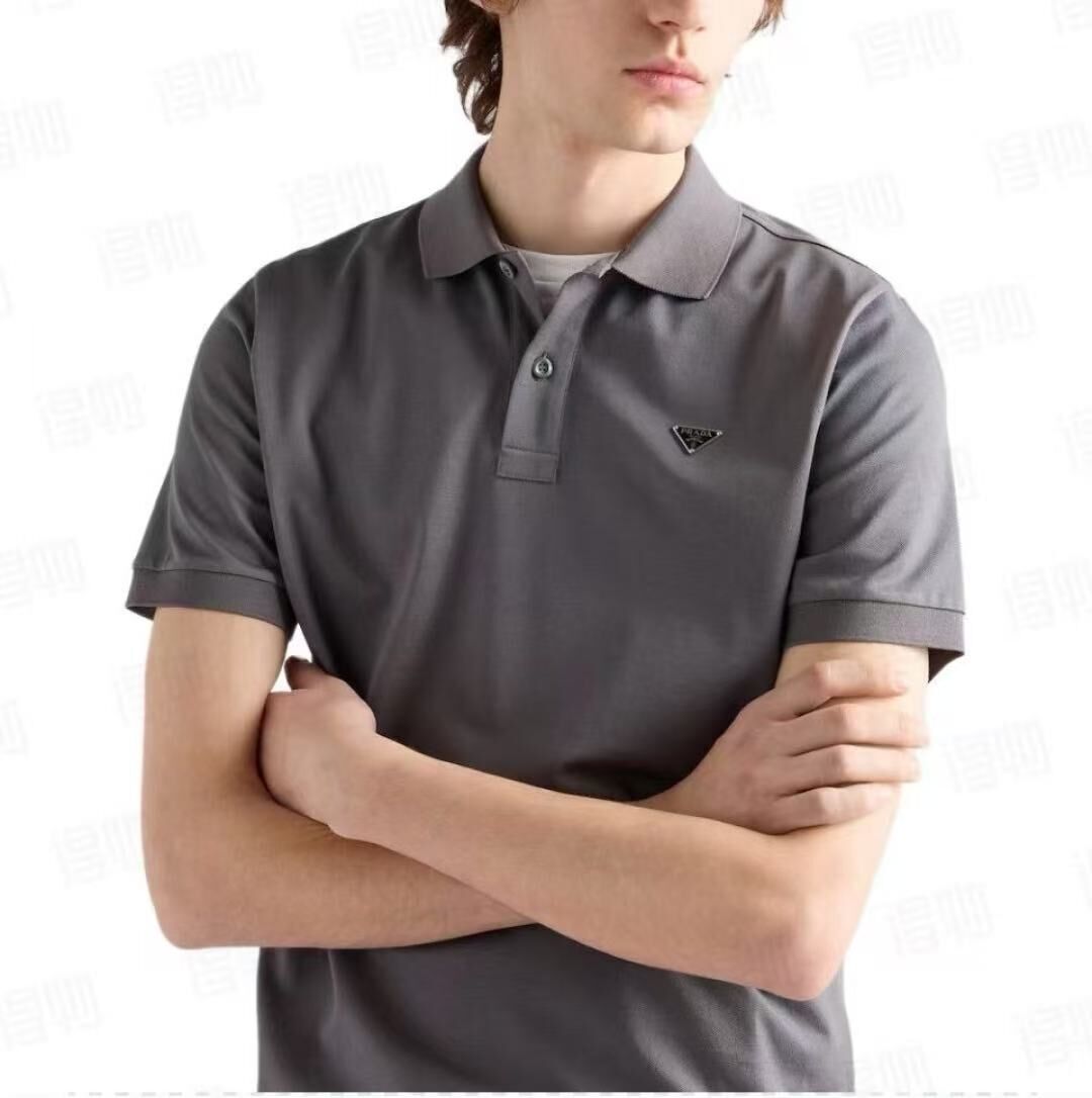 PRADA 經典款 三角標Polo 男款