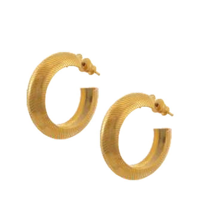 1MY0524-229 [MAYOL] Stripped Hoops Earrings #E42 (EU)