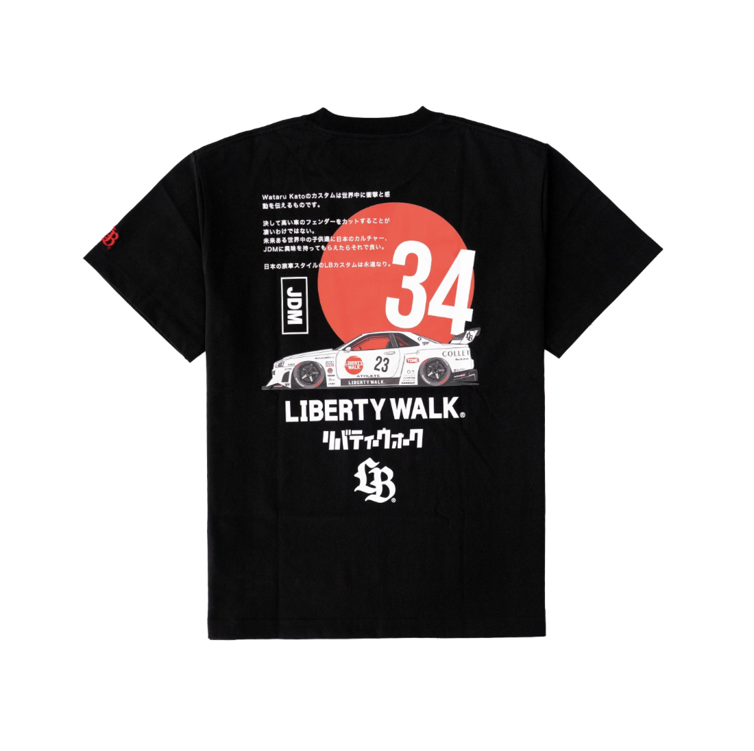 【LIBERTY WALK】0516發售新品Hinomaru JDM 34 Tee