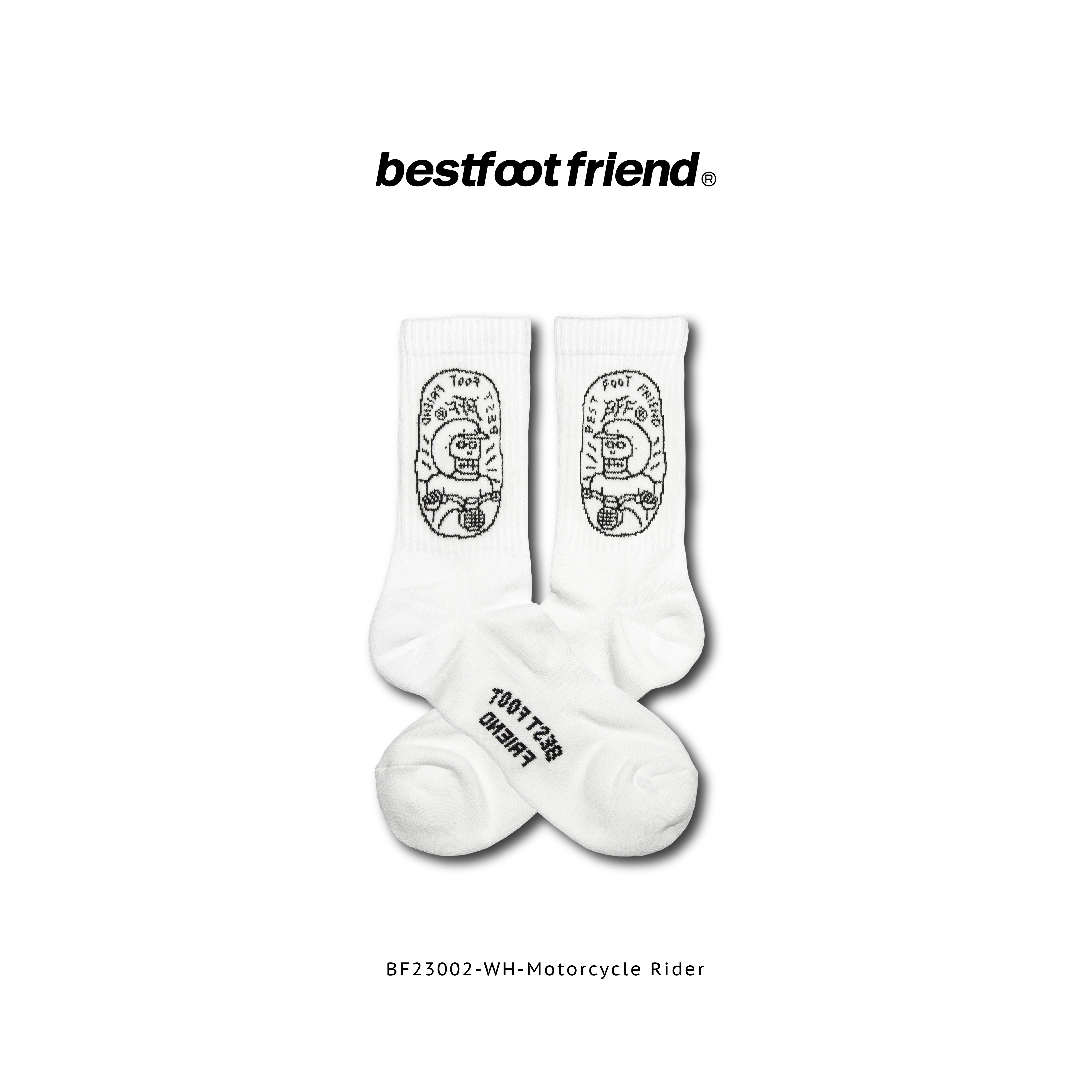 【Focus Store】現貨秒發 BFF Motocycle Rider "White" 白色 機車騎士 BF23002-WH