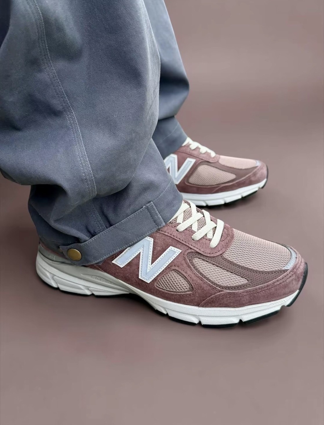 【APAIR】預購 kith x NEW BALANCE 990 V4 粉棕 聯名款 U990TK4