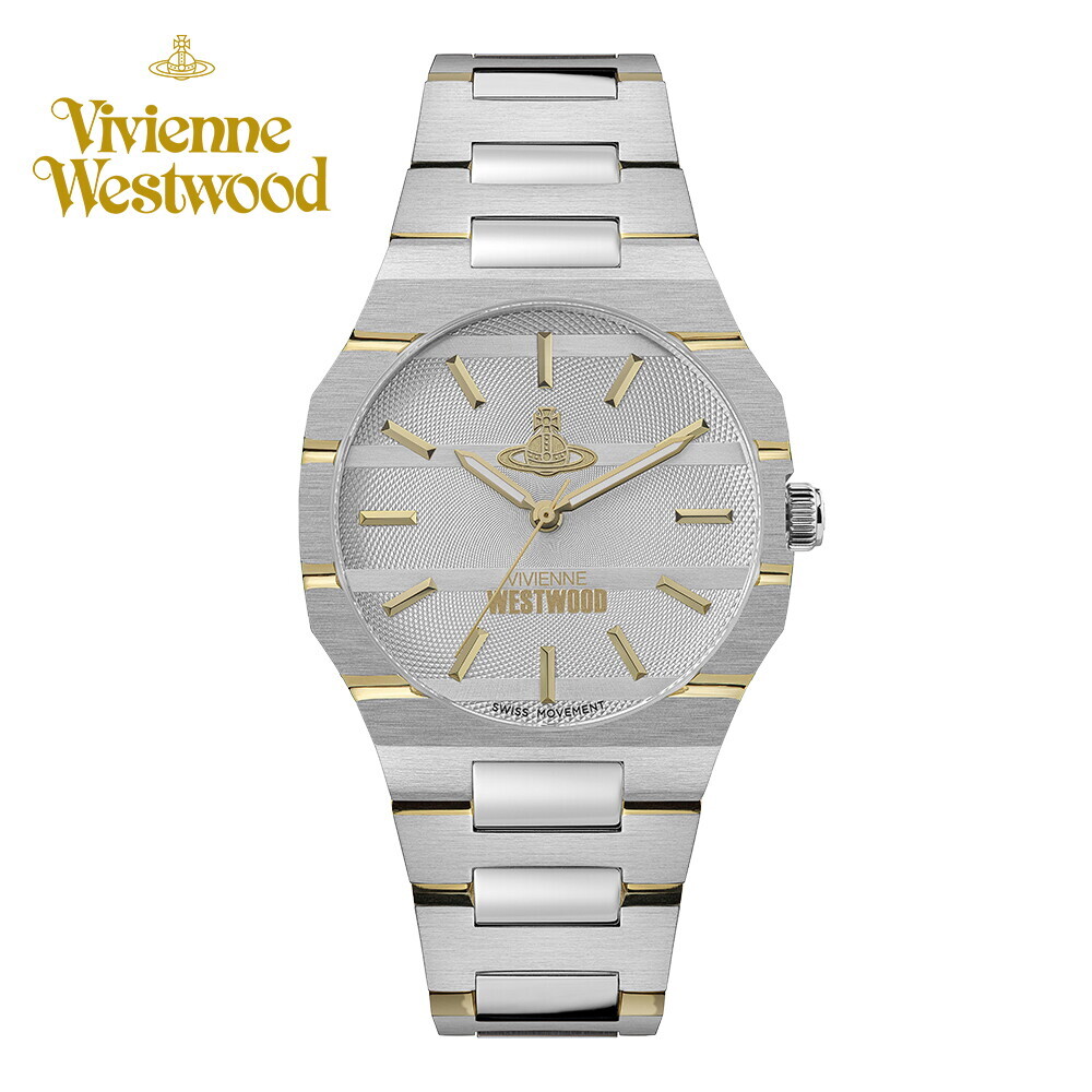 VV294LCGSG Vivienne Westwood 37mm 八角形 灰色錶面 不鏽鋼 錶帶 手錶 (香港行貨)