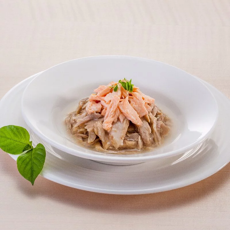 Cherie 法麗 - 高纖吐毛系列 - 吞拿魚佐三文魚 (紫) 80g (24罐優惠/$258, 72罐優惠/$698可混同價Cherie罐)
