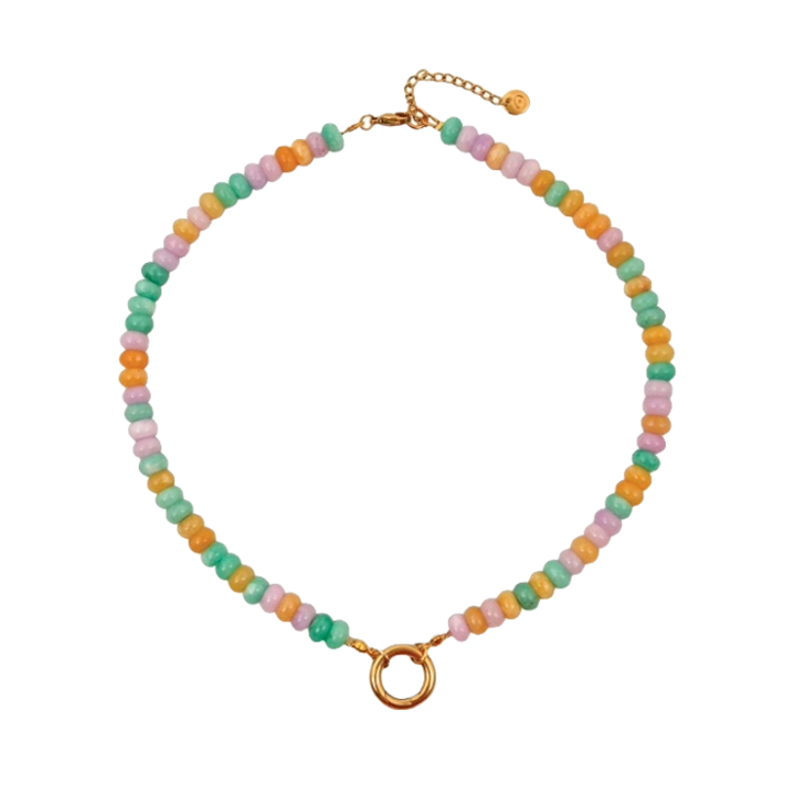 1MY0524-313 [MAYOL] Semi Precious Stones Charm Necklaces  #CN1 (EU)