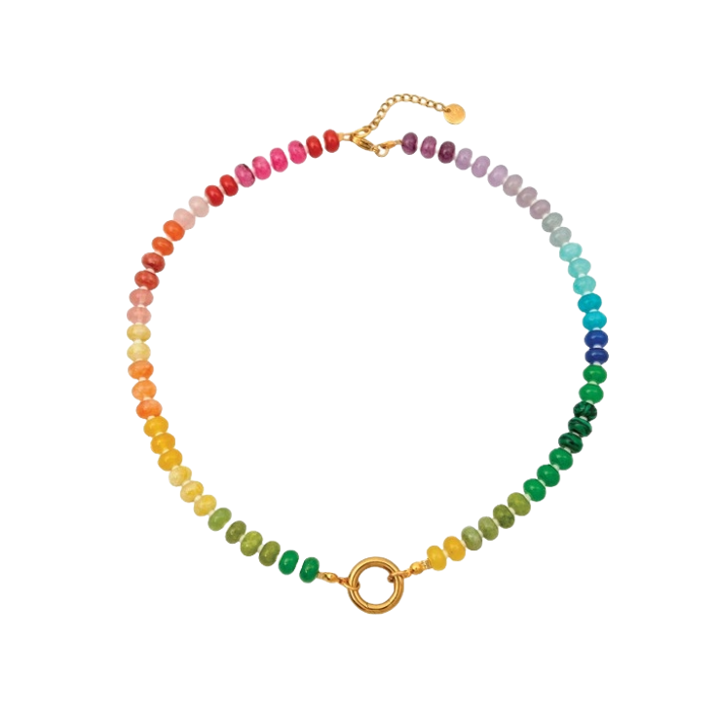 1MY0524-314 [MAYOL] Semi Precious Stones Charm Necklaces  #CN2 (EU)