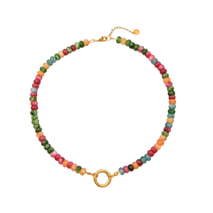 1MY0524-315 [MAYOL] Semi Precious Stones Charm Necklaces  #CN3 (EU)
