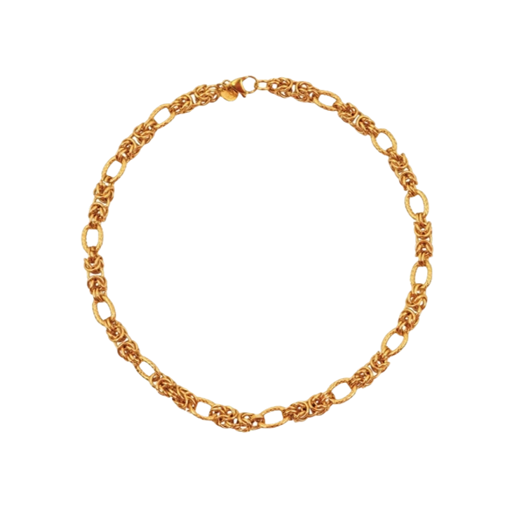 1MY0524-324 [MAYOL] Gold Plated Stainless Steel Charm Necklaces  #CN12 (EU)