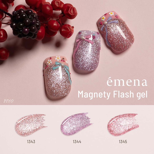 émena-Magnety Flash 貓眼閃鑽凝膠 1343~1345(3色可選)