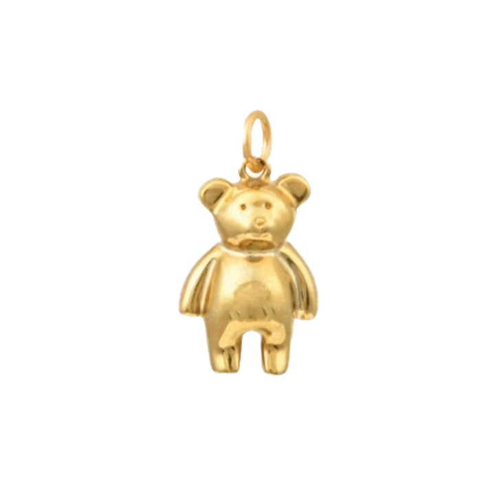 1MY0524-330 [MAYOL] Gold Plated Brass Bear Charms #CC4 (EU)