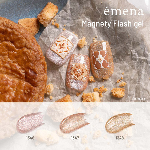 émena-Magnety Flash 貓眼閃鑽凝膠 1346~1348(3色可選)