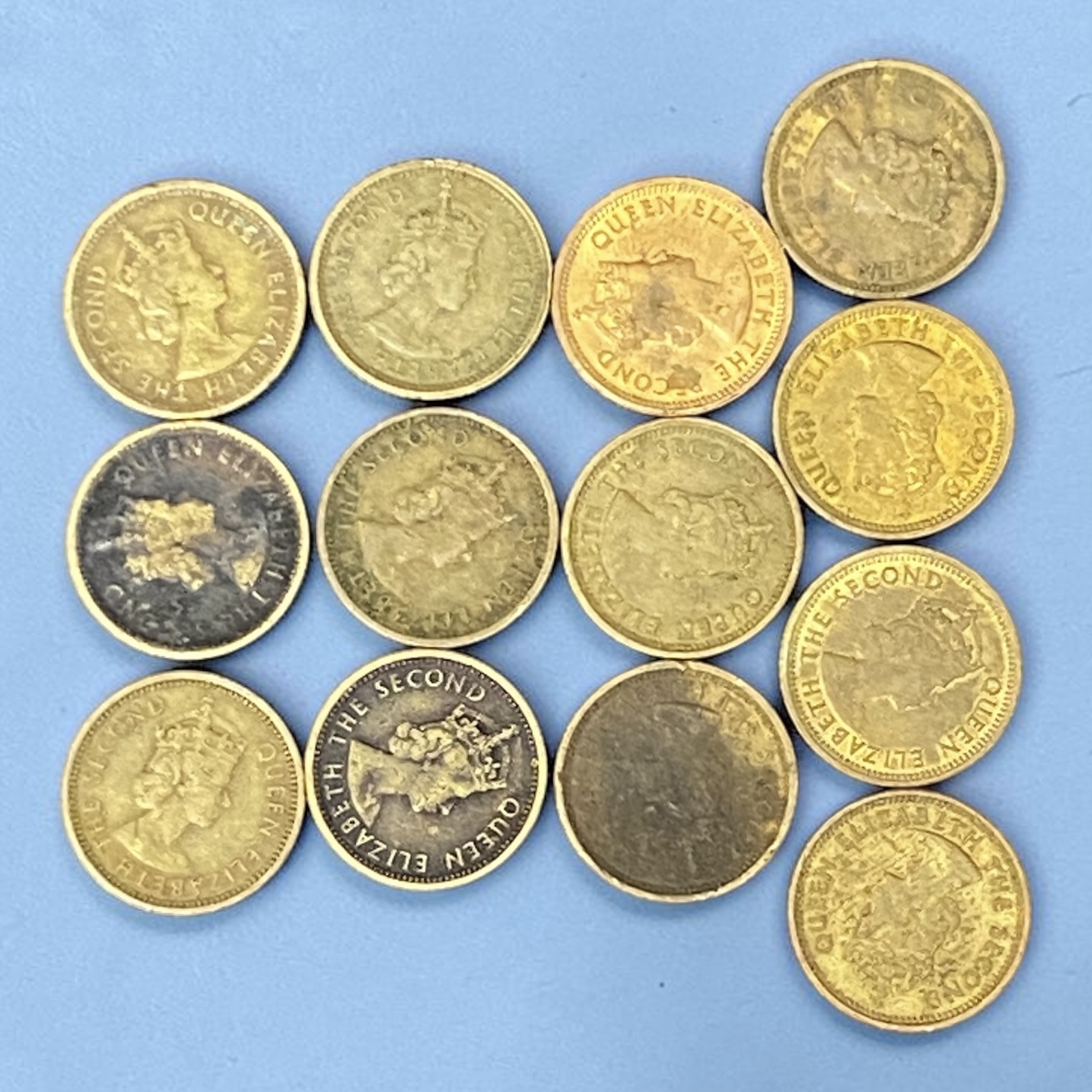 1958-1973年伊利莎伯二世五仙共13枚