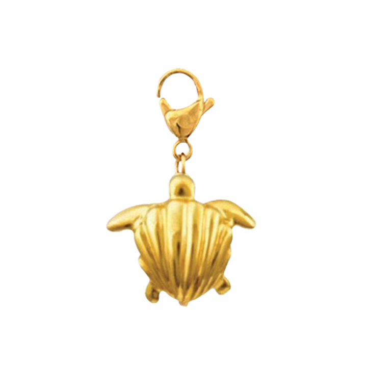 1MY0524-371 [MAYOL] Gold Plated Brass Turtle Charms #CC45 (EU)
