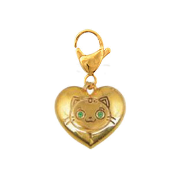 1MY0524-373 [MAYOL] Gold Plated Brass Cat Charms #CC47 (EU)