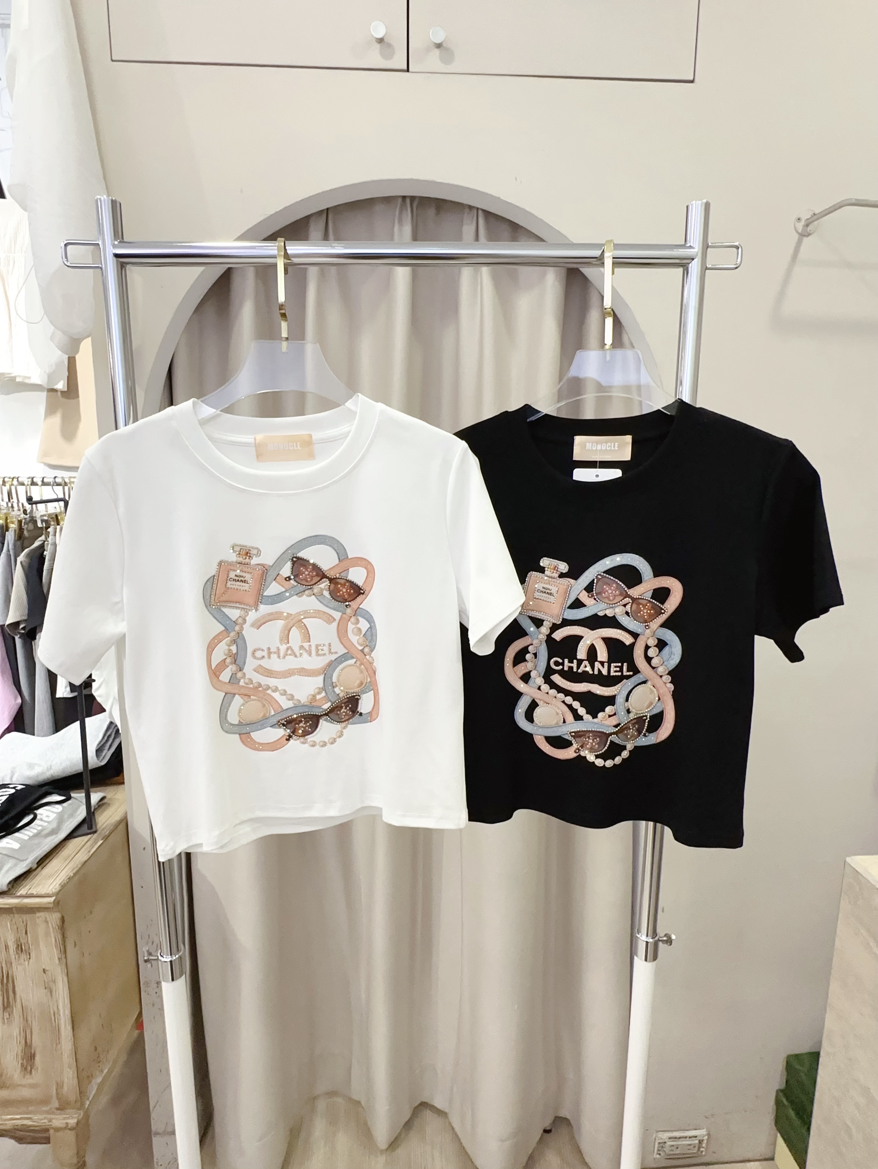 彩色小香鑽短版Tee