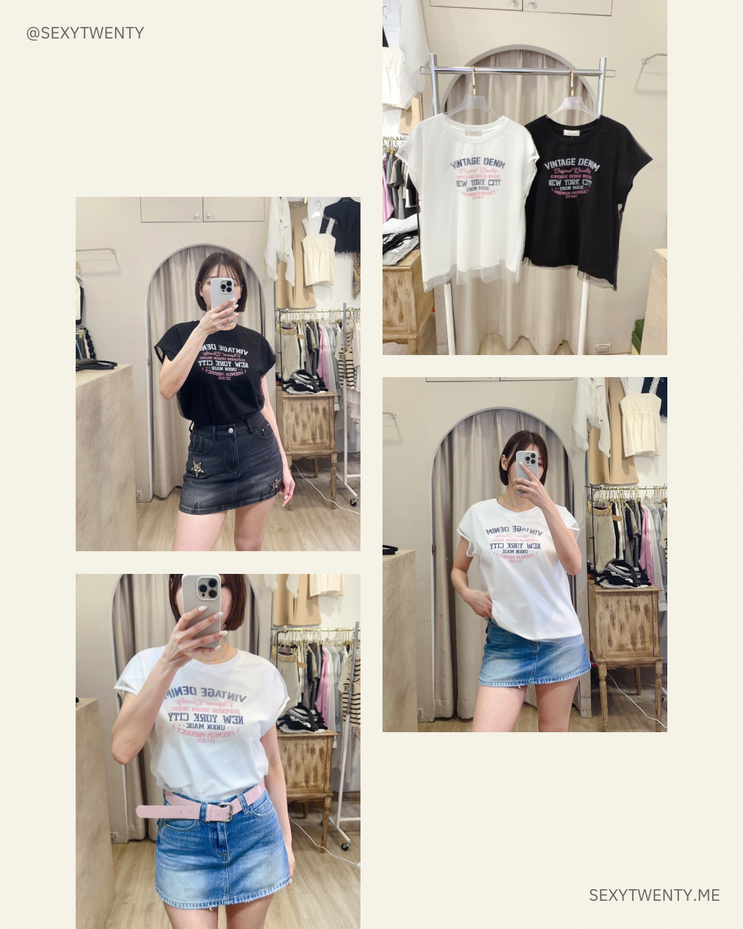 網紗休閒英字寬鬆ＴＥＥ