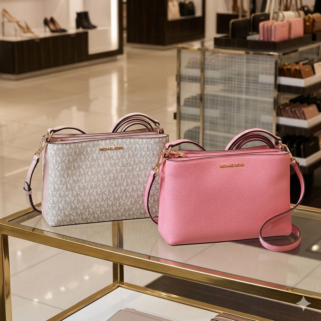 【預購】Michael Kors H052397 Trisha 中型 Logo 單肩包