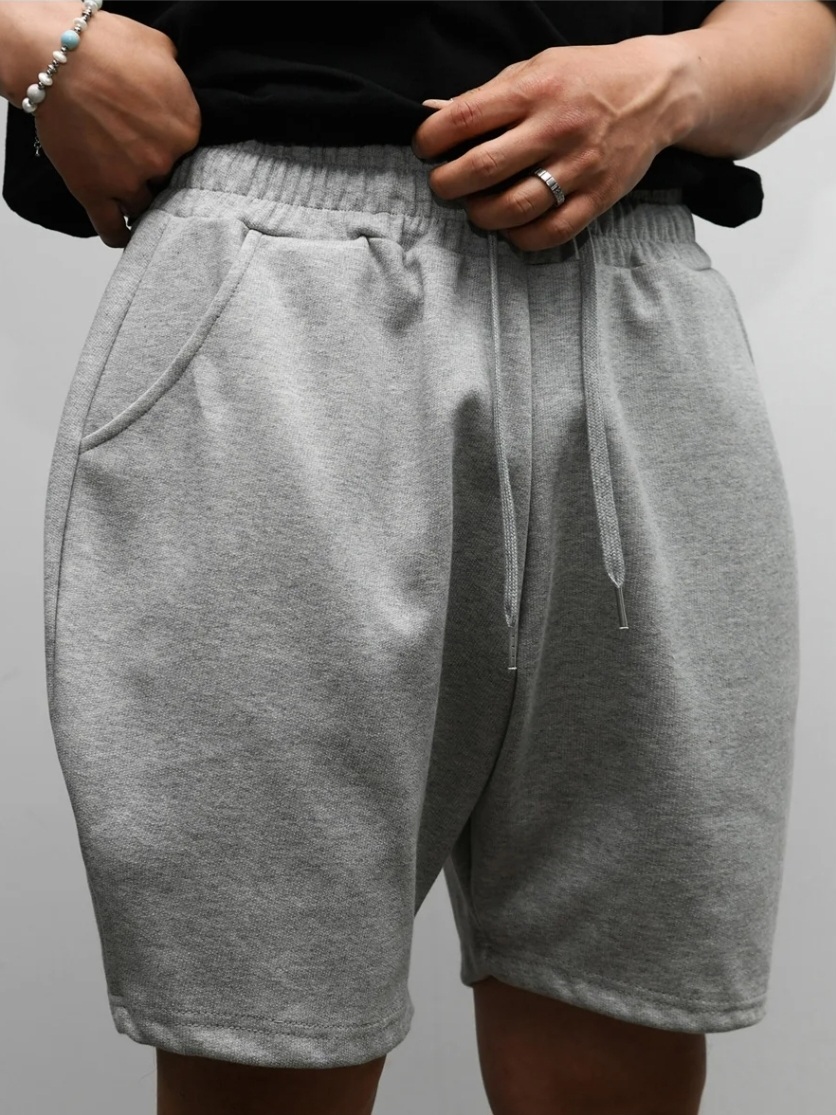 Terry cloth balloon shorts