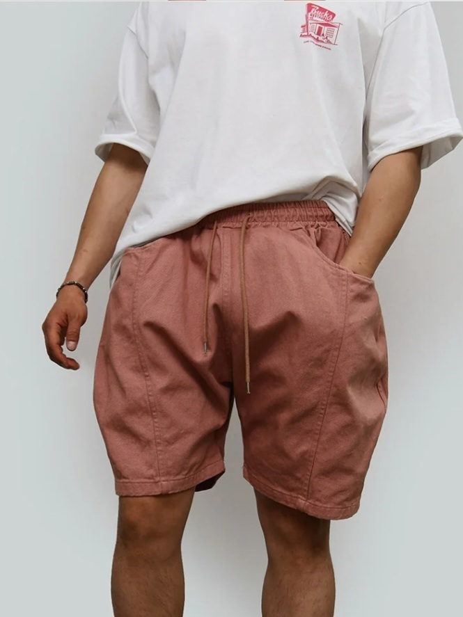 Colorful Denim Balloon Shorts