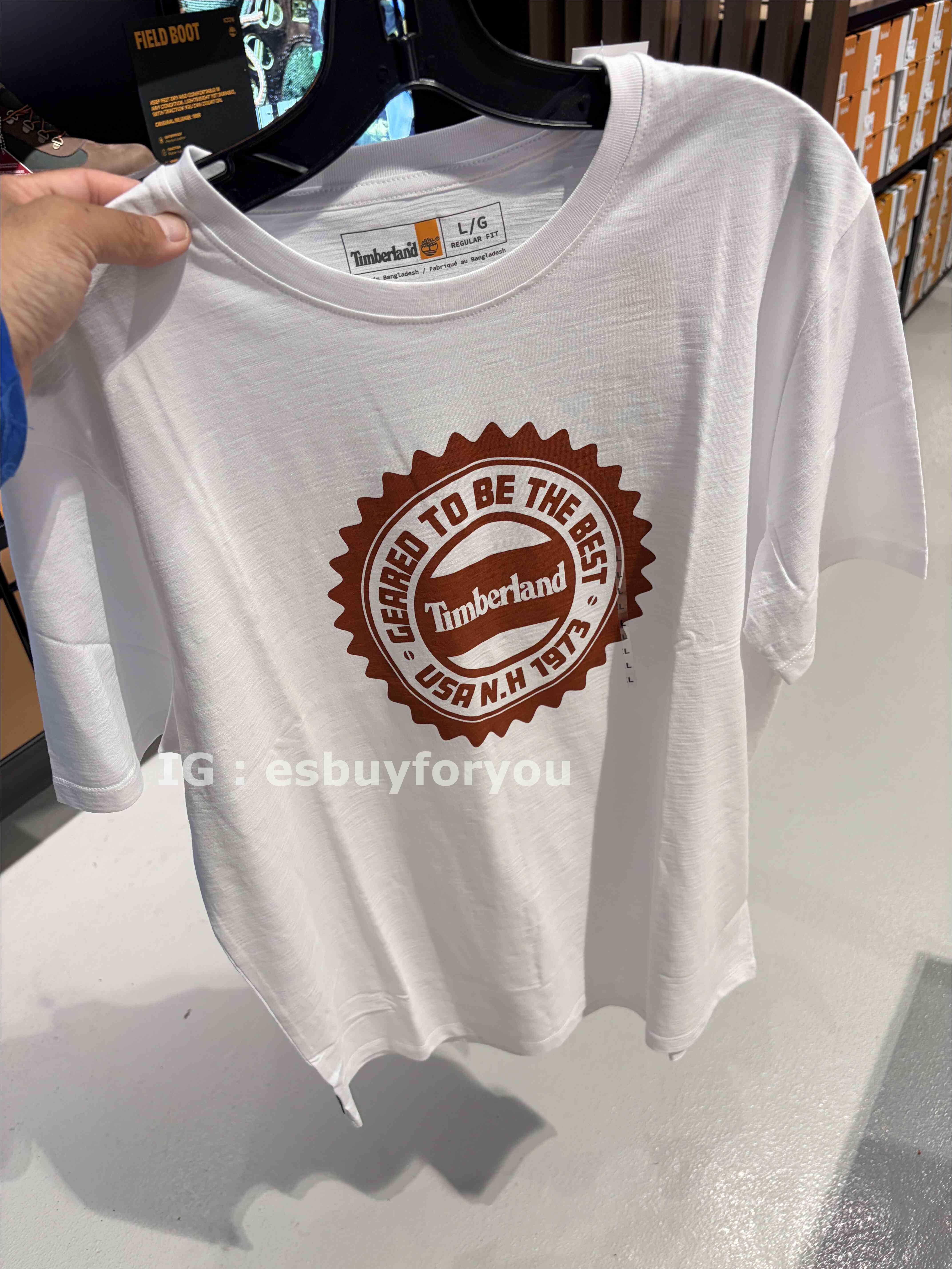 Timberland 大人 圓牌圖案  短TEE (3色)