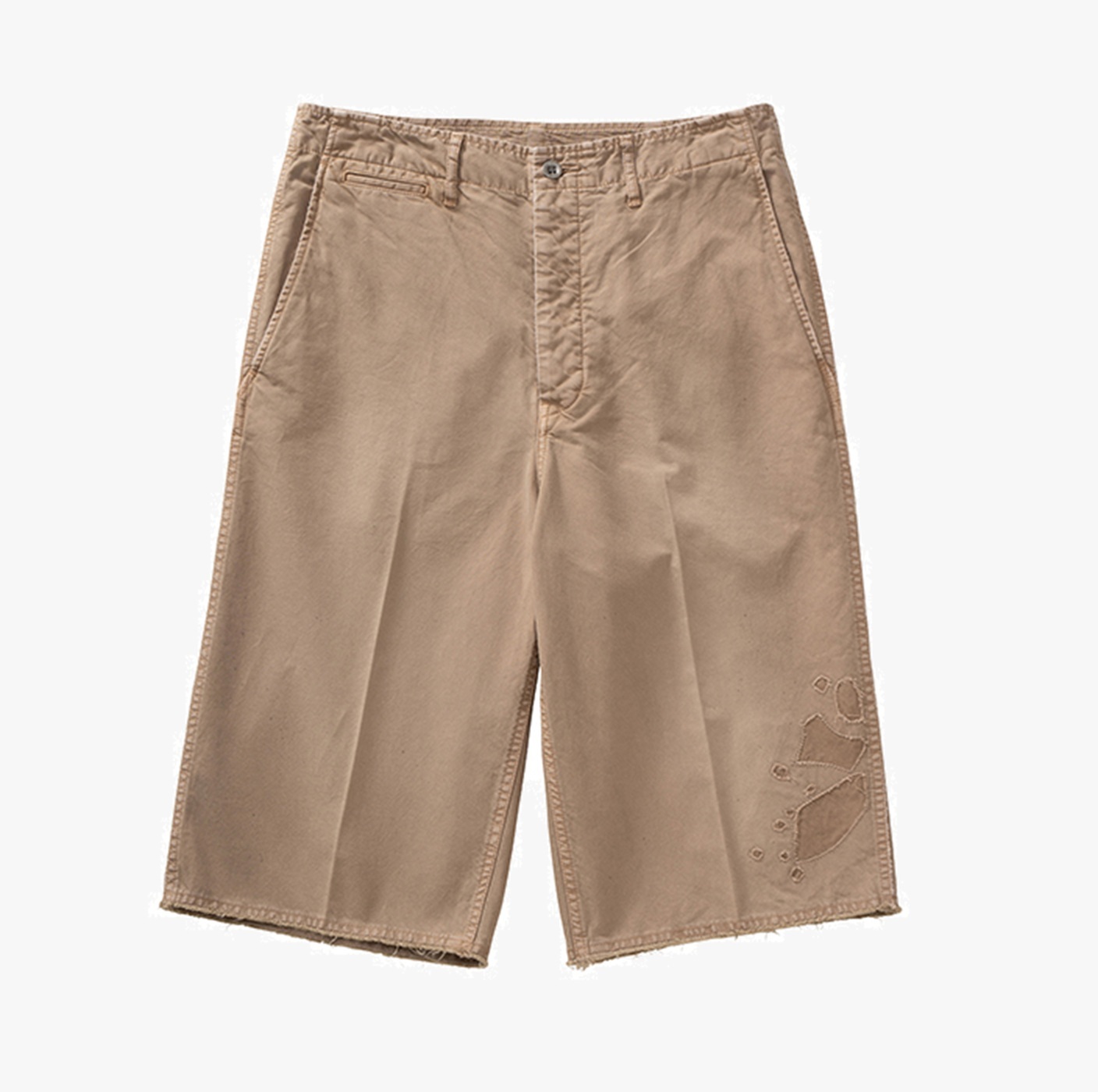 LAST PCS: VISVIM 2026 S/S BROADER CHINO SHORTS CRASH - BEIGE SIZE 4 PRE ORDER ITEM (預訂中)
