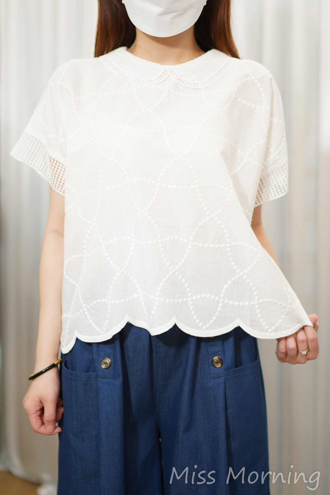 高質顯瘦刺繡上衣(15226)