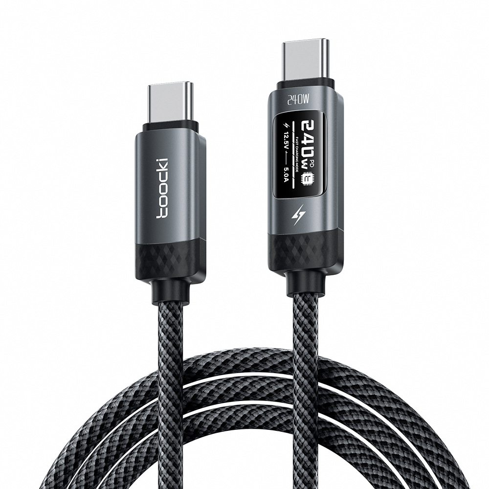 toocki X111C4 OLED Digital Display USB-C to C 240 Data Cable -1M / 2M / 3M