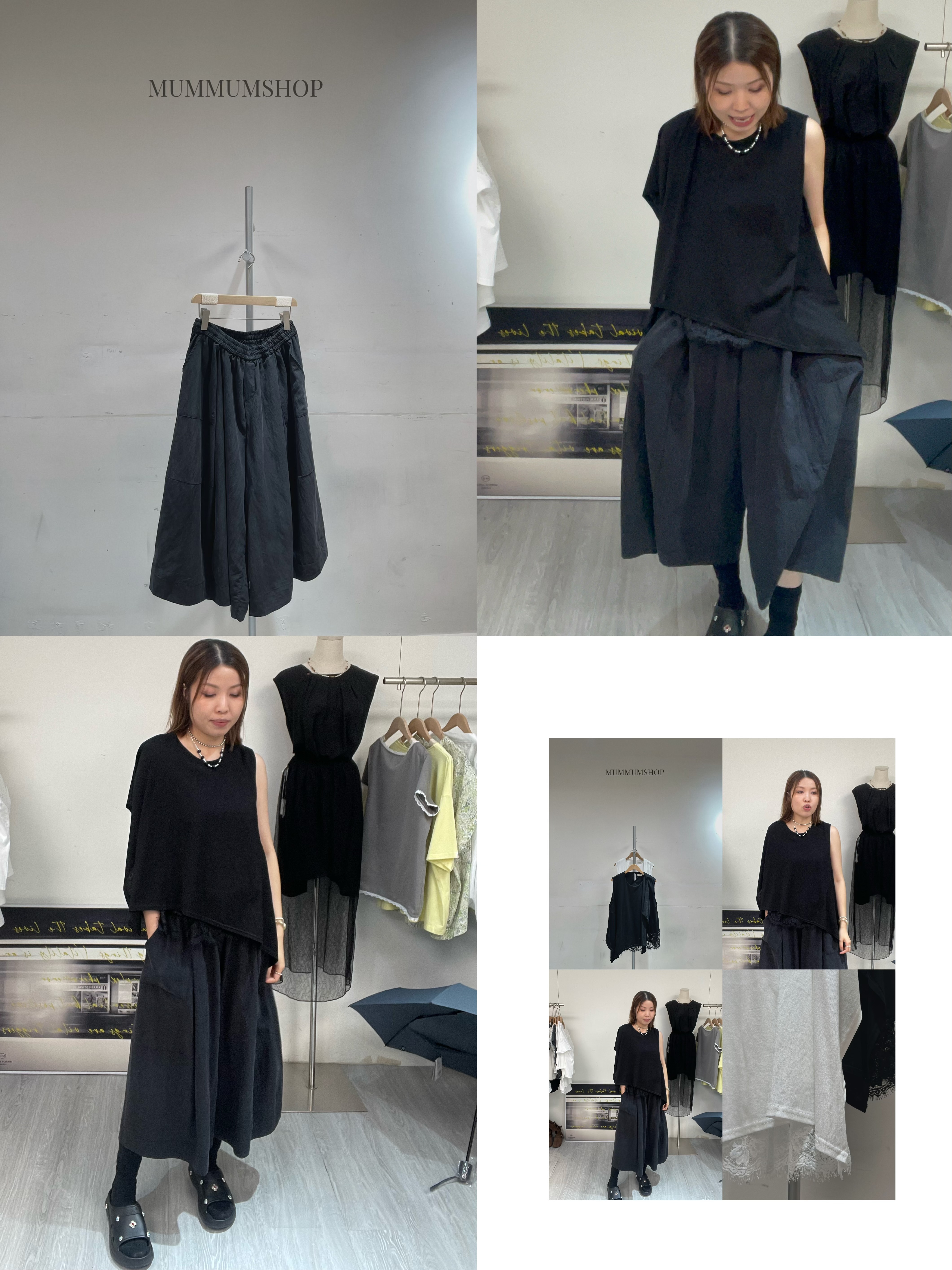 03724a/軟綿綿舒爽垂直裙褲　28-42/50/31