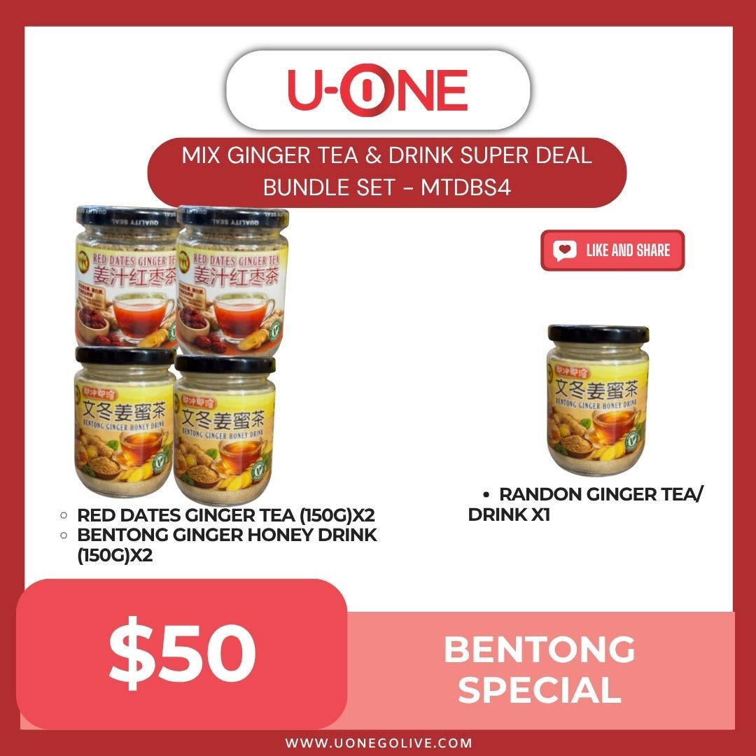 MIX GINGER TEA & DRINK SUPER DEAL BUNDLE SET - MTDBS4