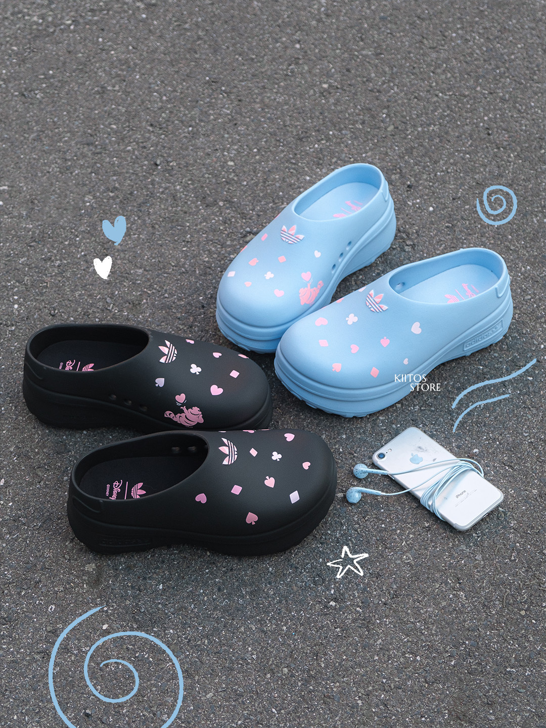 【預購】Adidas Originals x Disney 迪士尼 妙妙貓 廚師鞋 黑色 寶寶藍 厚底 麵包鞋 KH5902 KH5901