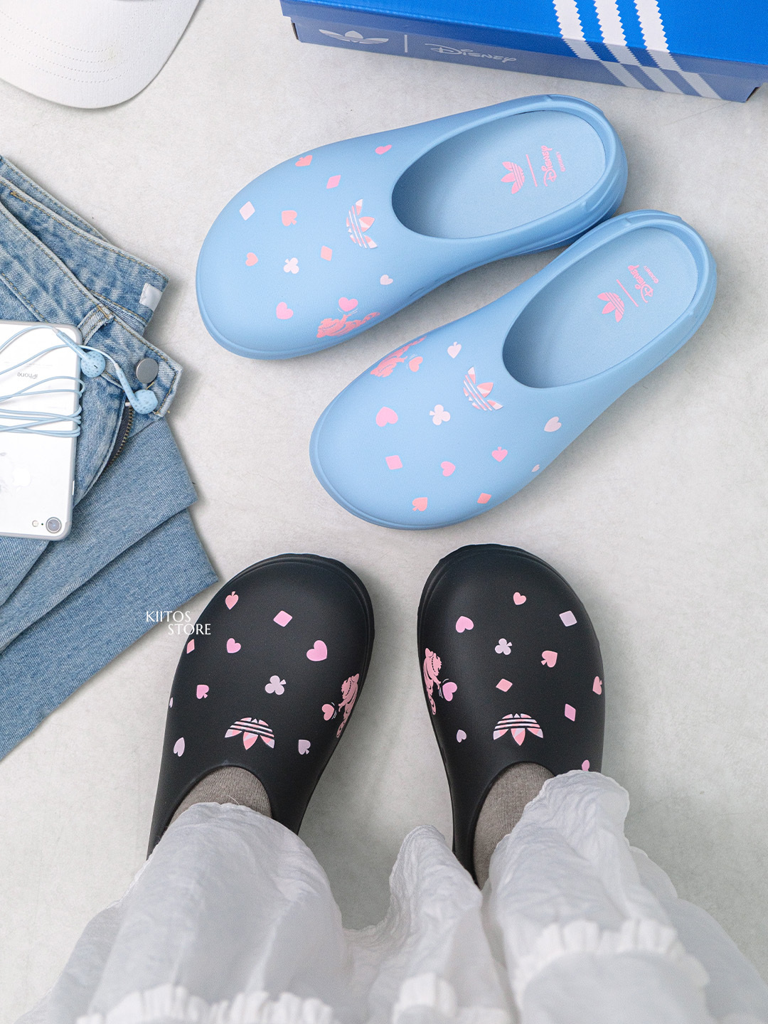 【預購】Adidas Originals x Disney 迪士尼 妙妙貓 廚師鞋 黑色 寶寶藍 厚底 麵包鞋 KH5902 KH5901